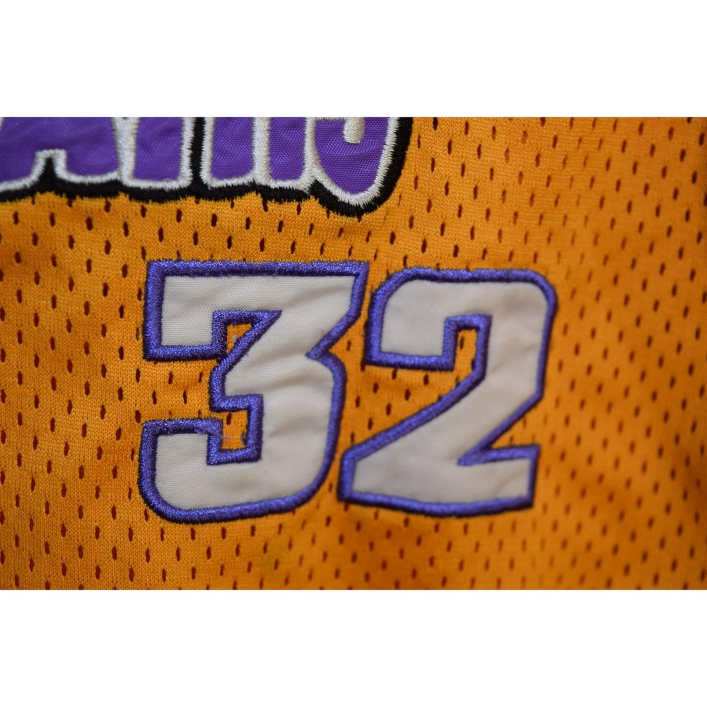 Goofy Goliaths Jersey Shirt Kids XL‎ Yellow Purple Basketball Disney World 32 - Picture 7 of 16